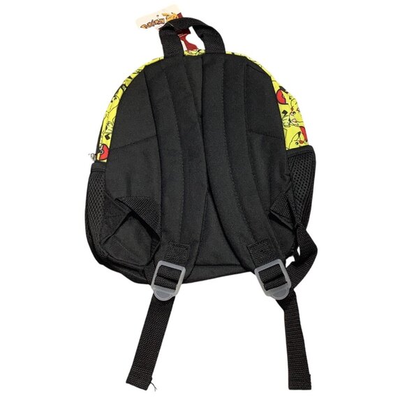 Pokémon Pikachu Kids Backpack With Adjustable Straps & Mesh Pockets - Picture 2 of 6